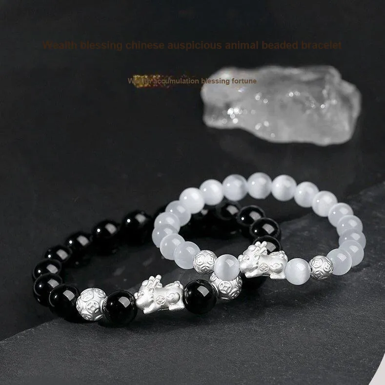 Emerald Obsidian Bracelets Unisex-6