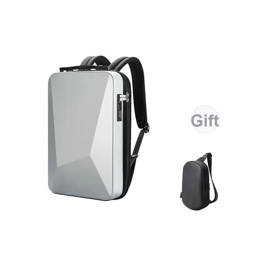 BOPAI PC, Fabric Hard Shell Laptop Backpack Tubas Men's Black
