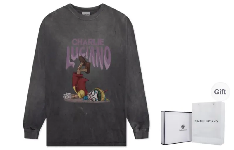 Charlie Luciano T Shirt Unisex Dark Gray-0