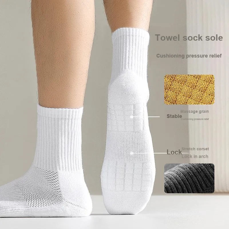 Top Melon Crew Socks All Seasons Men's Combo Set-17