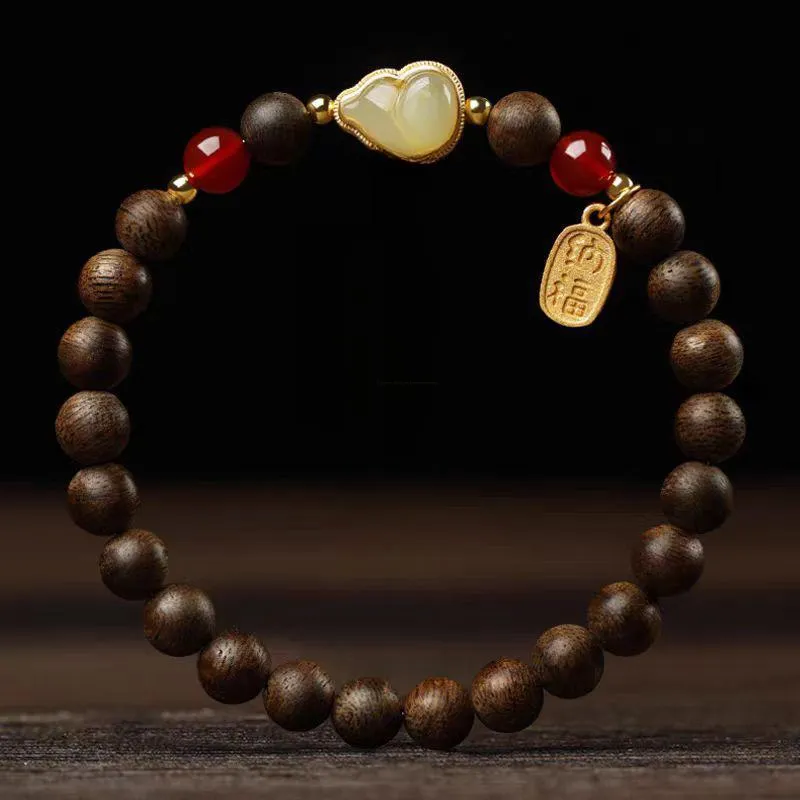 YIZHILIN Fragrance Agarwood Bracelets Unisex-1