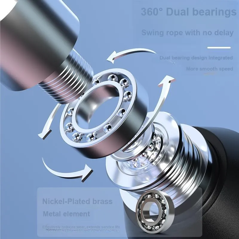 LiNing Dual Bearings Steel Wire Long Rope Smooth And Non-Jammed Aerobic Fat Reduction Unisex-2