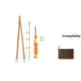 Beeswax Crossbody Shoulder Strap+Four-Leaf Clover Decorative Chain (Includes Modified Tool)