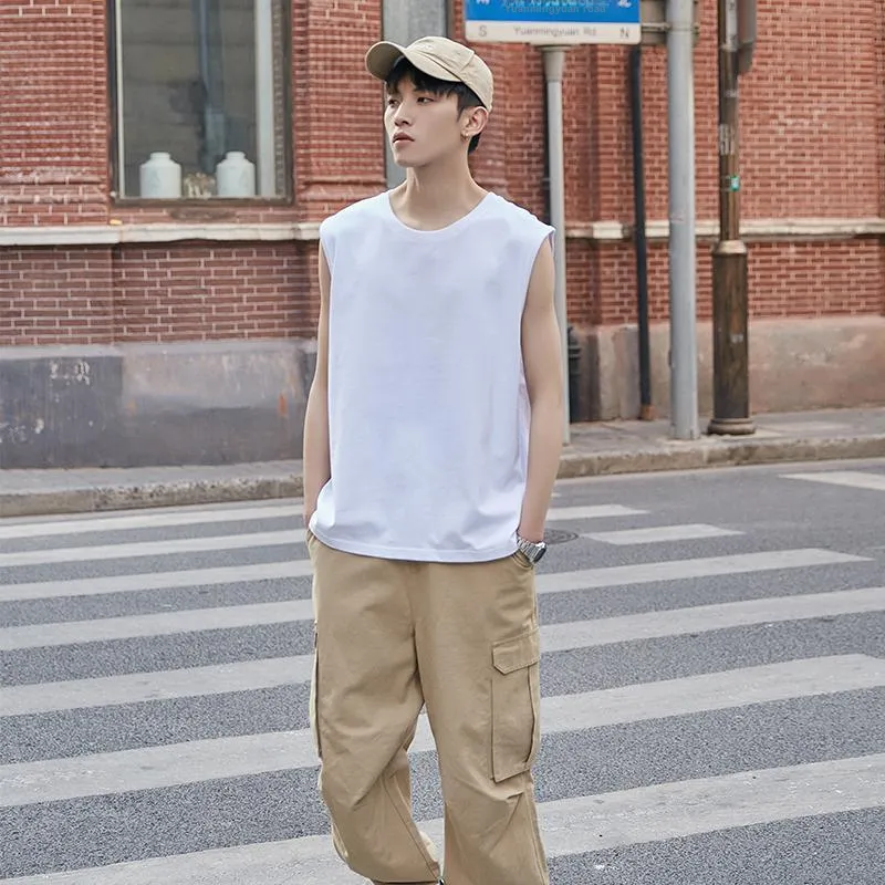 Cotton Gene Men Tank Tops-11
