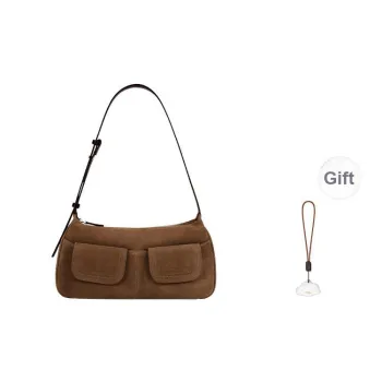 ANDFEEL Cow Leather Shoulder Bag Regular Women's Light Brown/Dark Brown