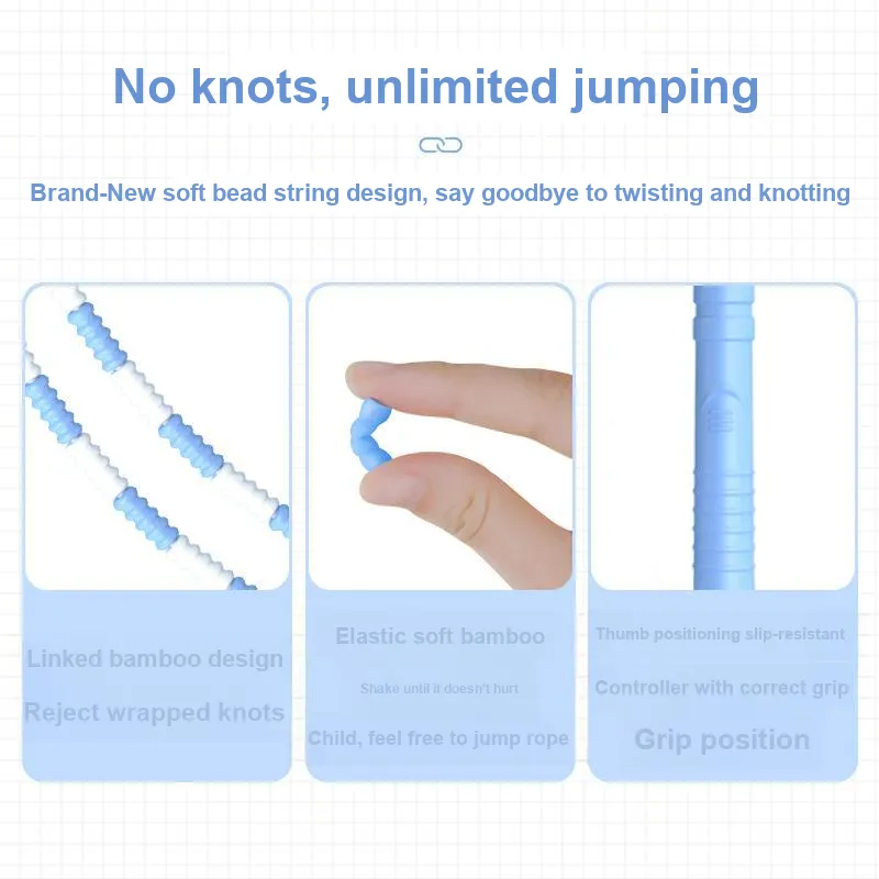 SPTLOOKER Casual Entertainment Non Countable Jump Ropes Adults PVC+Polyester Cord ABS Controller 3m-2