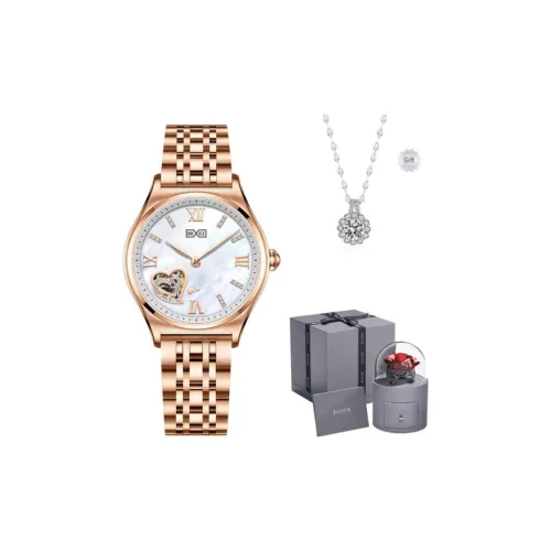 BEXEI Heart To Heart Collection Mechanical Movement Watch Women's Watch Mother of Pearl Color Watch Dial