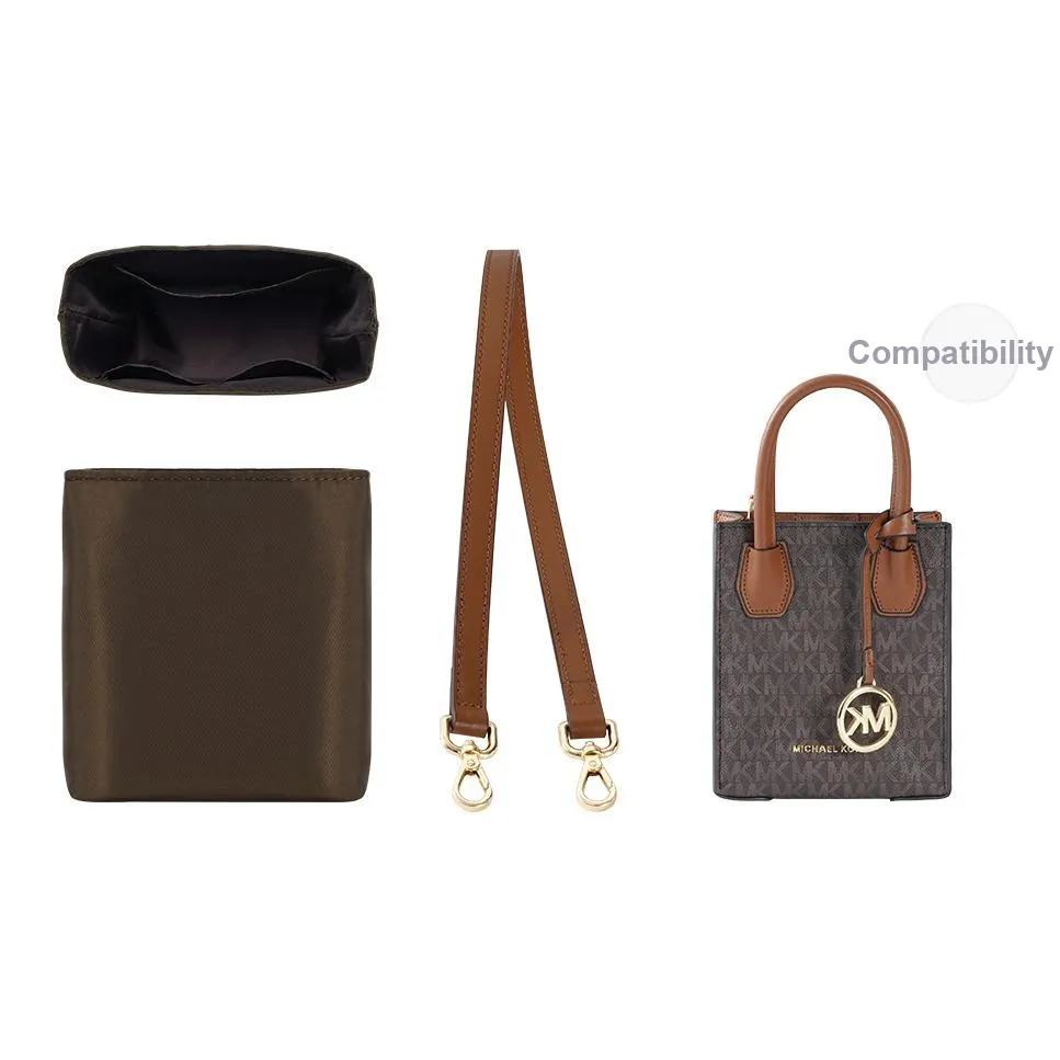 Lan Bao Fan Microfiber Polyurethane Nylon Crossbody Transformation Combination Unisex Brown