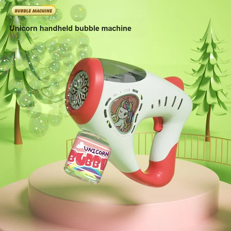 JOY FUER Cute Handheld Multi Hole Dinosaur Portable Durable One Button Fully Automatic Bubble Machines-3
