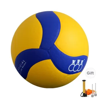 THREEHUAN PU Abrasion Resistant Size 5 Volleyball Unisex Blue Yellow