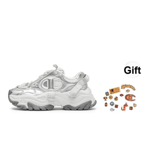 Champion Low Top Crepe Sneakers Unisex Silver White Photonic Gray Pearl