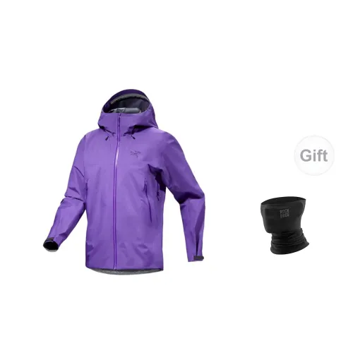 Arcteryx Beta Series Windbreaker Jackets Men Silver Dream Purple