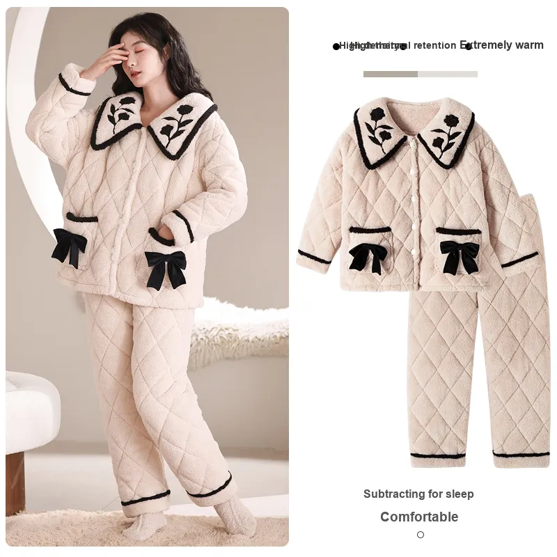 MADALLO Pajama Set Women's Apricot-1