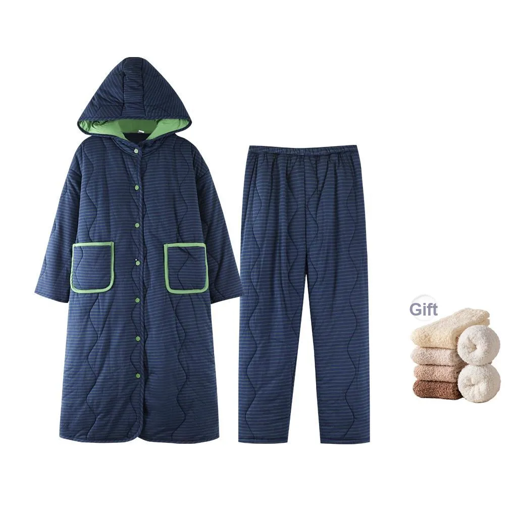 ZumashL Luxury Designer Series Pajama Set Women's Nordic Blue