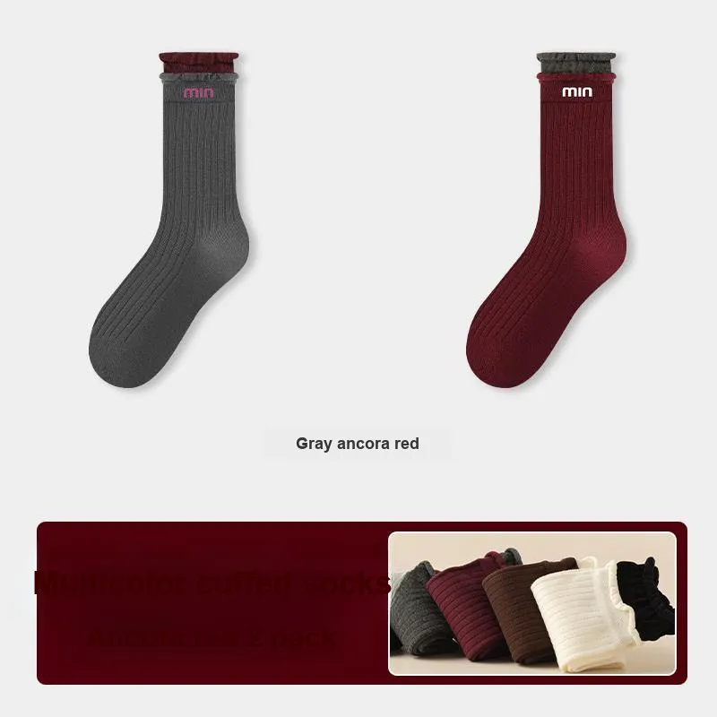 KJ Mid Calf Socks Women's 2/3 Pack-5