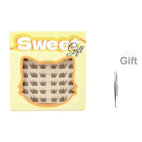 KULESI Cropped Черный Коричневый Suzaku Искусственные Надводки для Глаз Eye Enhancing Стиль