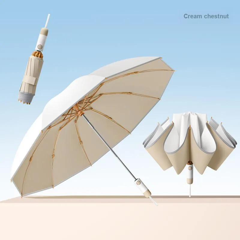 Imono Lightweight, Sun Protection, Compact, Stylish, Reinforced Thickened Folding Umbrella-10
