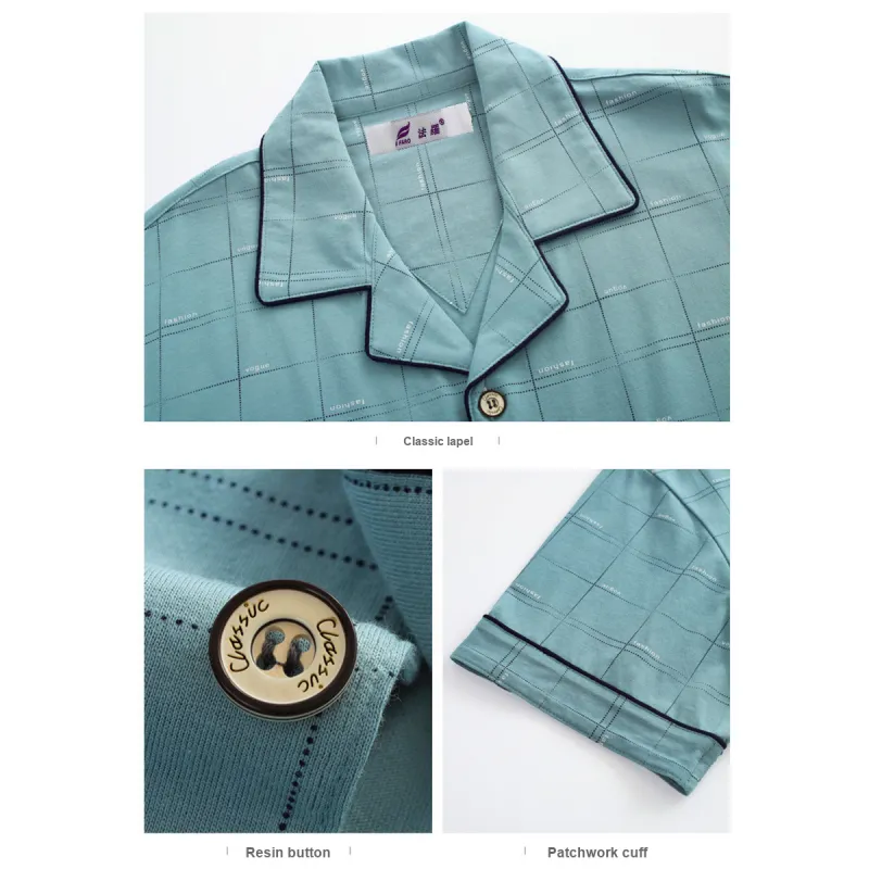 FARO Pajama Set Men's Sea Green-8