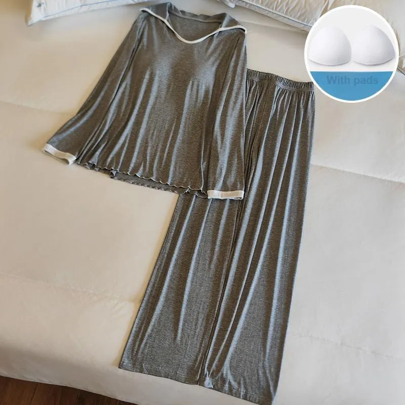Sleeping Beauty Pajama Set Women's Light Gray-2