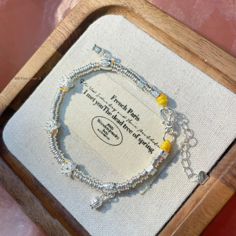 BMK S999 Fine Silver Bracelets Women's-4
