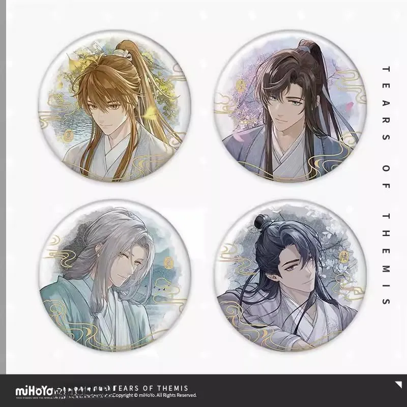 MIHOYO Tears Of Themis 'with You Listening To Treasures' Collection Tinplate Badge IP Merch-3