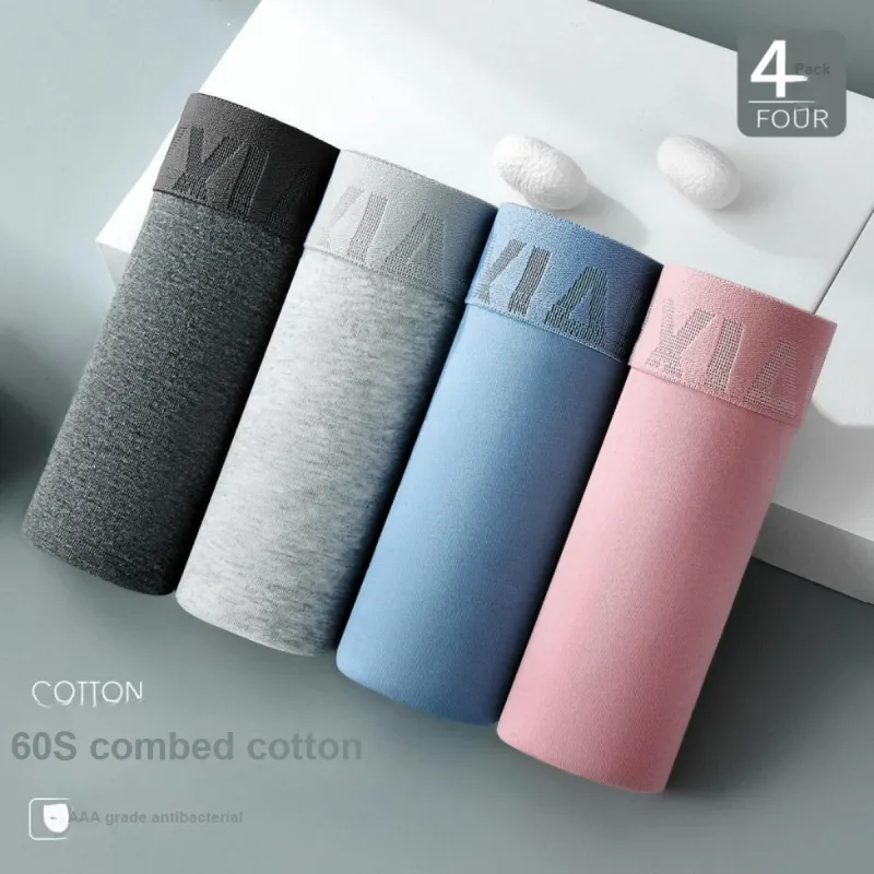 H YXIANG Underpants Men's 4 Pack-4
