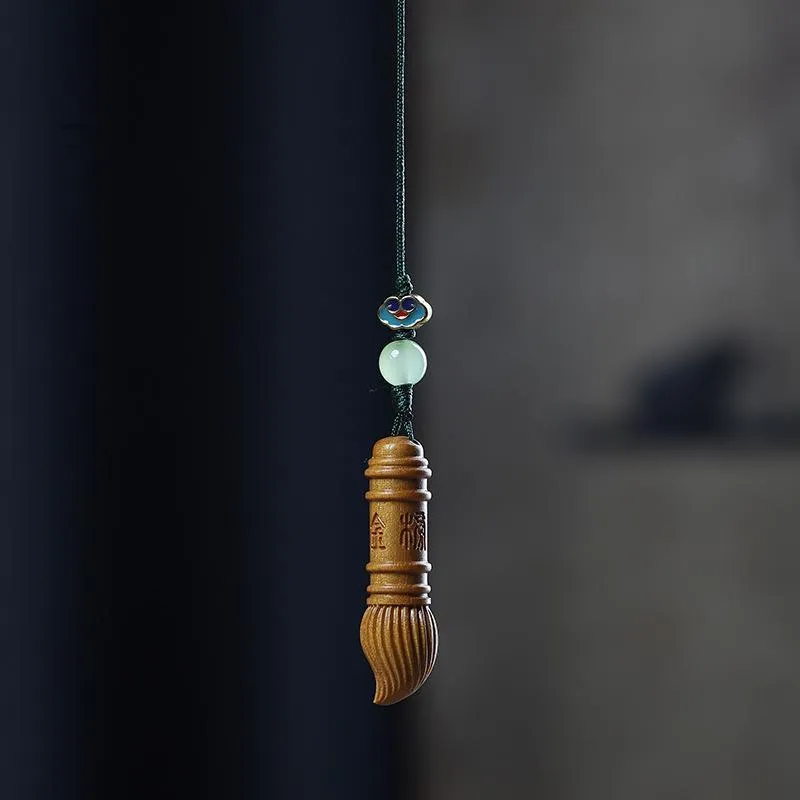 HUANAI Sandalwood Pendant With Backpack Attachment Unisex-15