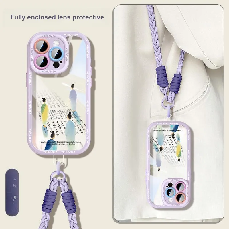 Sen Dog Acrylic Material Transparent Backpack Style Phone Cases Applicable To IPhone15Promax/Pro/Plus/14/13/12-17