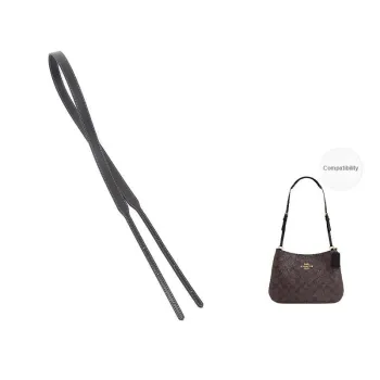 Gloya Microfiber Bag Strap Women's Black/Brown
