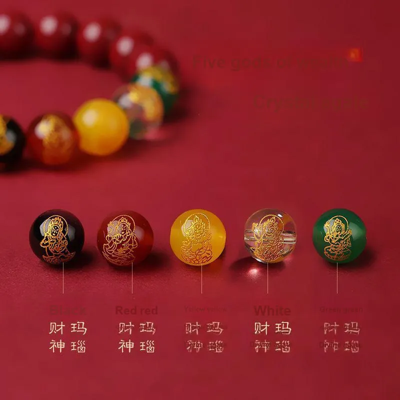 JIAHAOJADE Cinnabar Bracelets Unisex-1