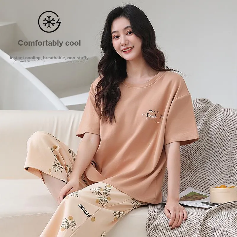 FENTENGCARE Pajama Set Women's Coral-7