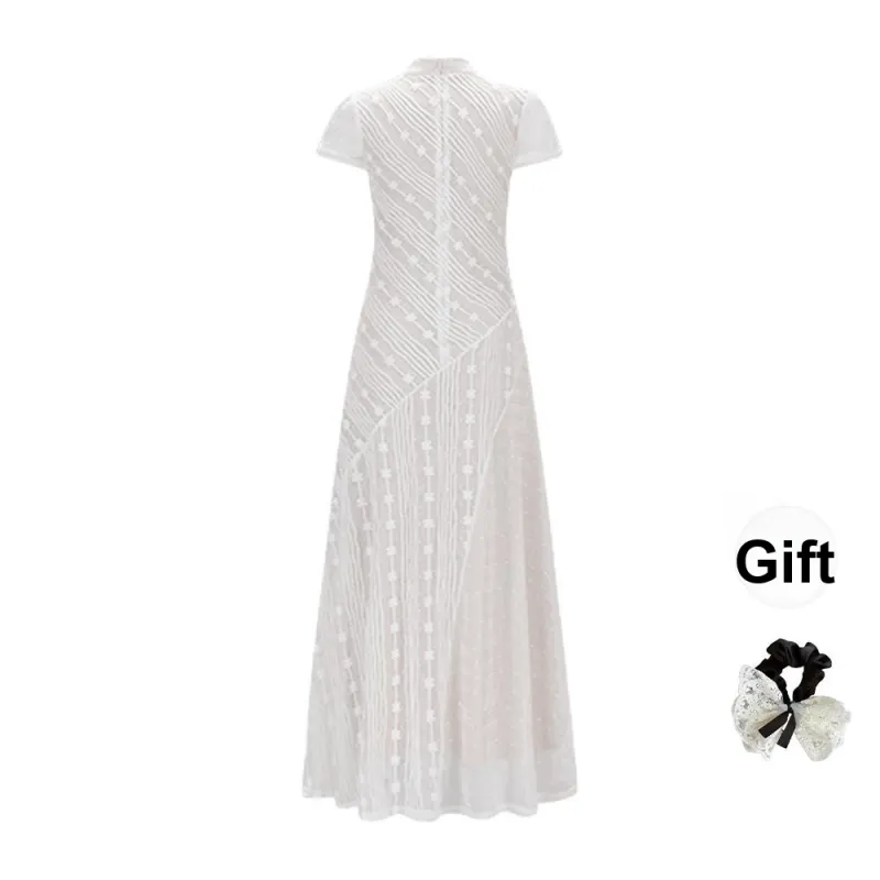 Fashion Short Sleeved Dress Women's-1