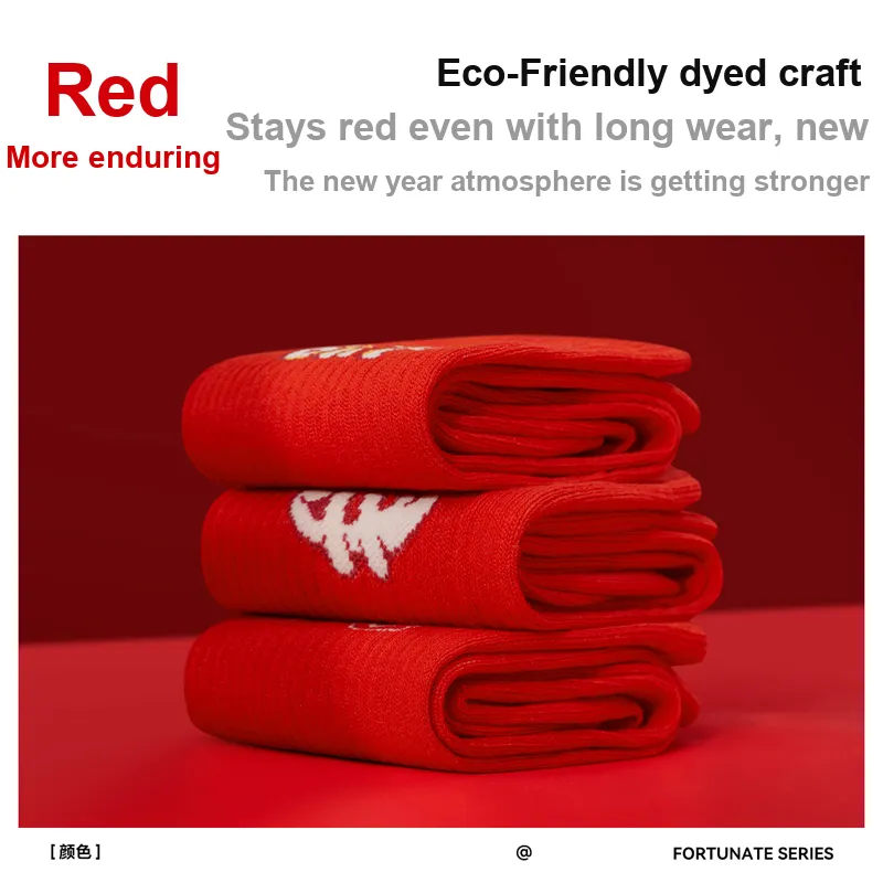 Mast Point Mid Calf Socks Unisex 3 Pack Red-3