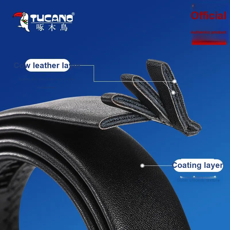 TUCANO Cow Leather Belts Men's 3.5cm-3