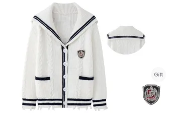 Tokyo Season Knitwear Spring And Fall Unisex White