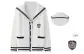 White Loose Fit Sweater, Comes with Free Badge