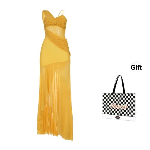 STARFEI Желтые Женские Слиплатья