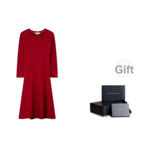 Tommy Hilfiger Длинное платье с длинными рукавами женское