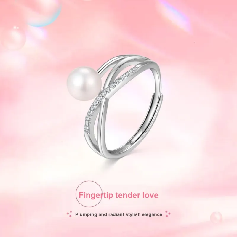 LAOMIAO Pearl Rings Women's-1
