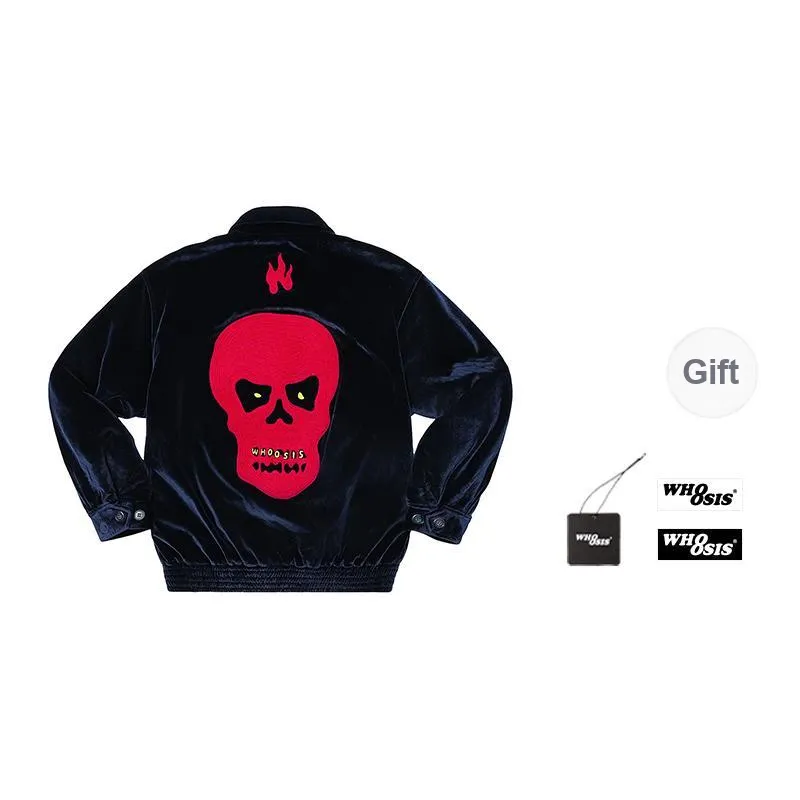 WHOOSIS Jackets Coats Unisex Blue Black-1