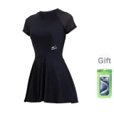 Black [High elastic breathable] + complimentary pink waterproof bag