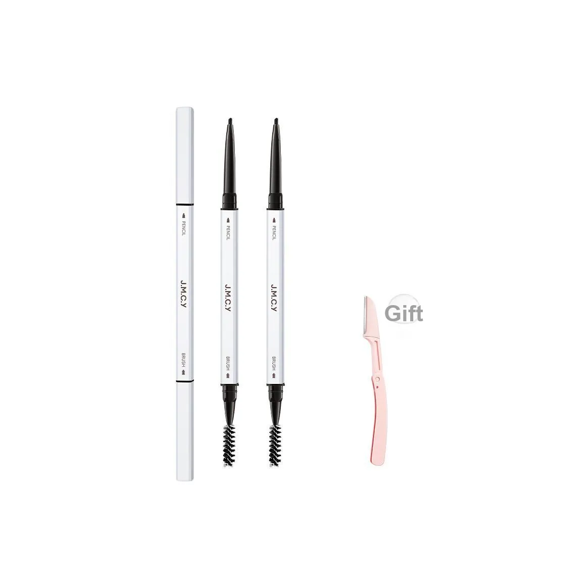 JIANMEICHUANGYAN Ультра Тонкий карандаш для бровей Водонепроницаемый Длинный Долговечный Легко растушевывается Не размазывается