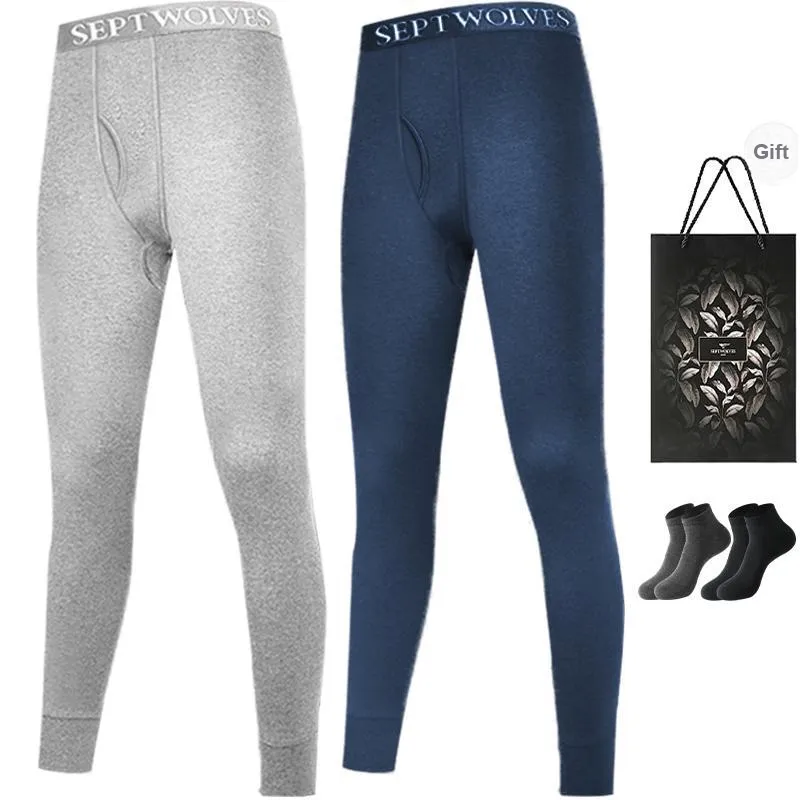 SEPTWOLVES Thermal Pants Men's 2 Pack+Shopping Bag-20