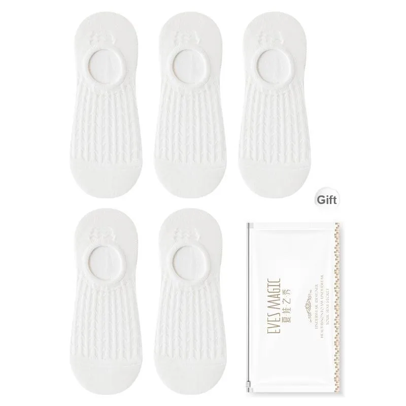 XIA.WA.ZHI.XIU No Show Socks Men's Shopping Bag 5 Pack-25