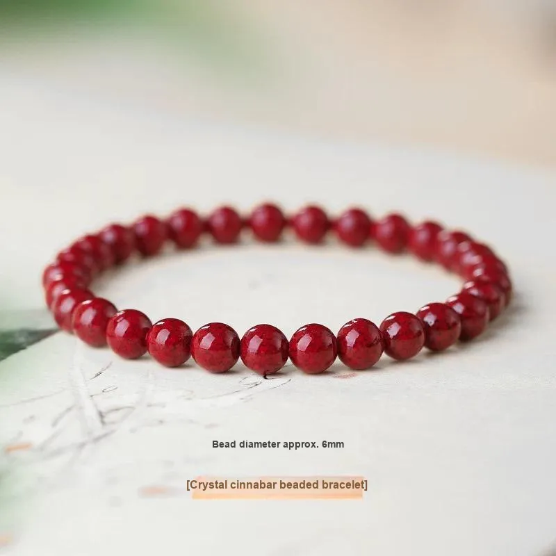 Harf Cinnabar Jade Bracelets Unisex-1
