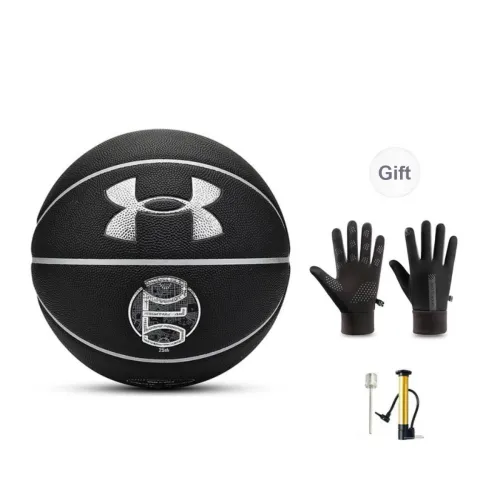 Under Armour PU Basketball Black Silver Size 7 Ball Training Unisex