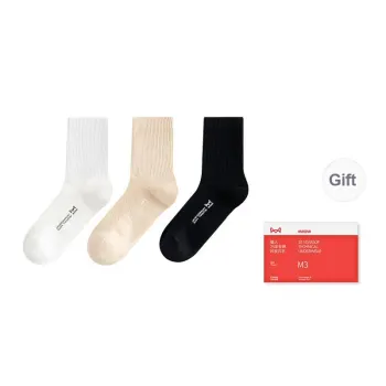 MIIOW Trend Party Series Mid Calf Socks Men's Box Of 3 Pairs
