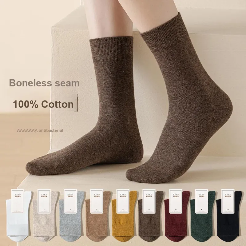 FIRS Mid Calf Socks Women's Shopping Bag 4 Pack-1