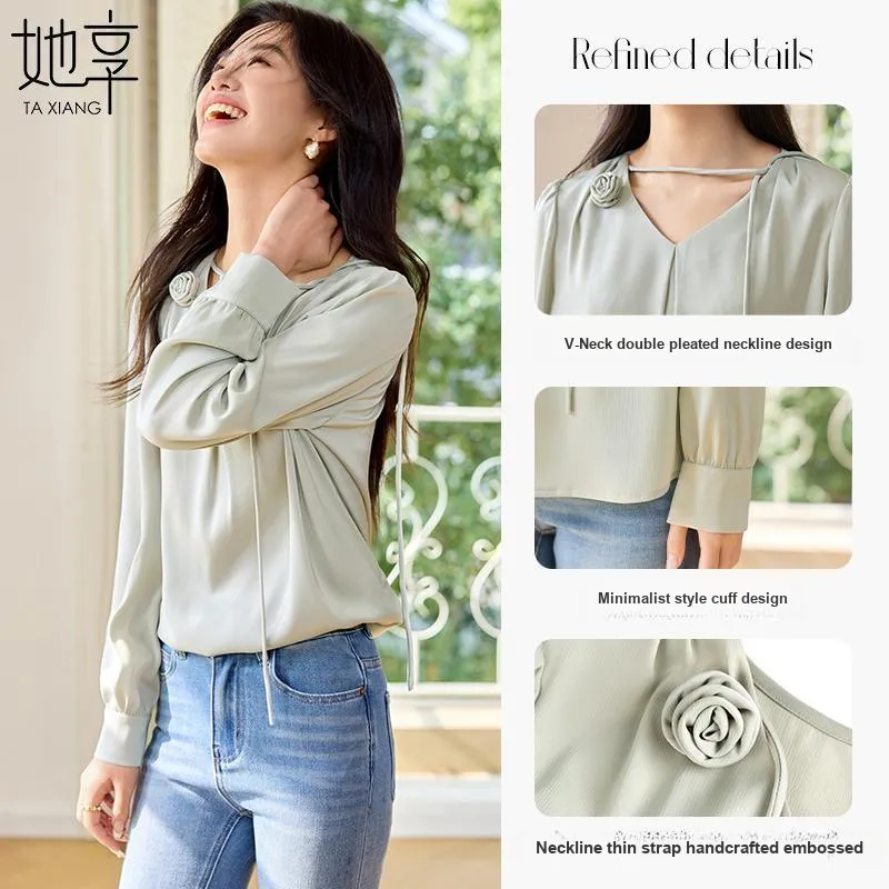 She Enjoys Shirt Women's Jade Green-4