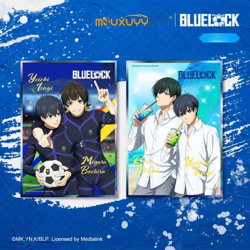 MOUXUYY Blue Lock Flash Silver Laser Multiplayer 15*20CM Anime Artboard Prints-8